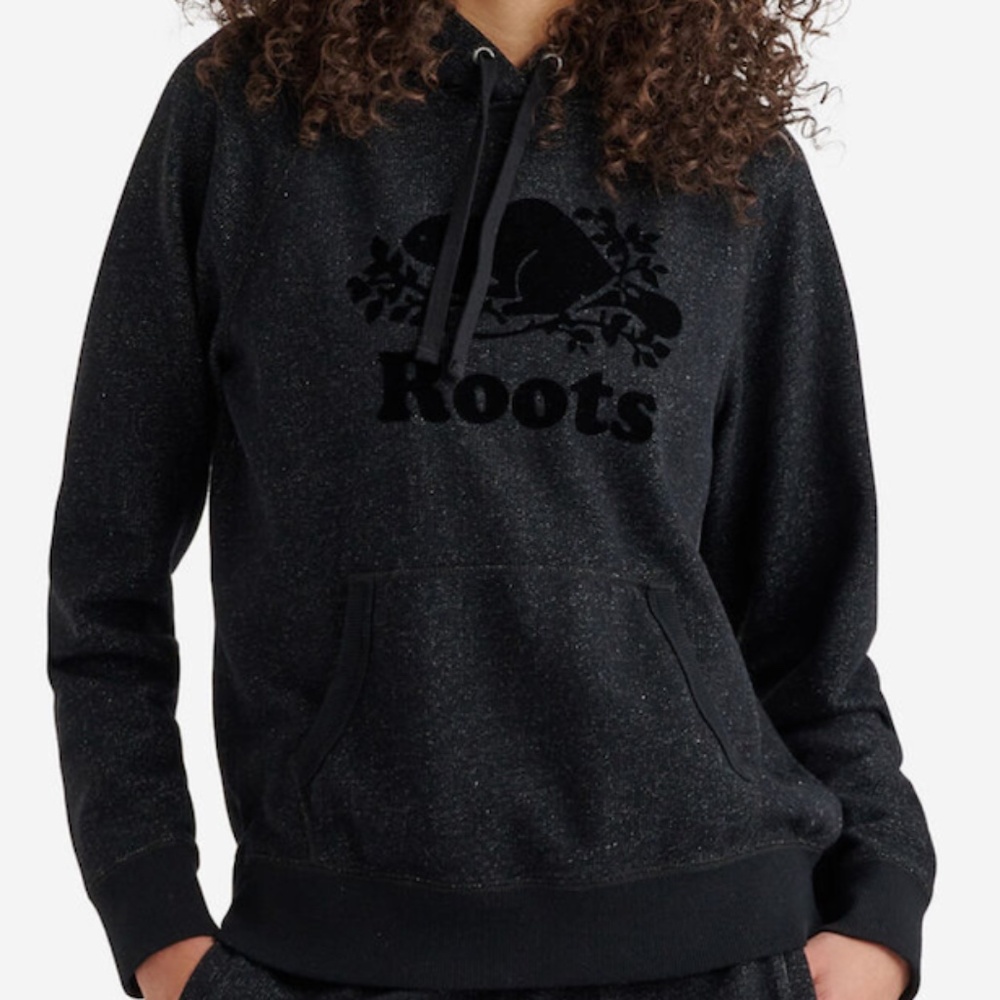 ROOTS CANADA Original Kanga Hoodie Salt & Pepper Fall Autumn Sweater Weather